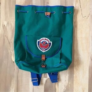 Vintage NFL Pro Bowl Hawaii 1996 Bucket Bag Backpack Football Fan Green Canvas